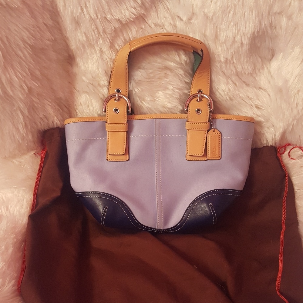 EUC Blue Coach purse